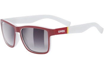 Sunčane naočale uvex lgl 39 Red Mat / White S3 Kvadratni Crveni