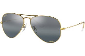 Sunčane naočale Ray-Ban Aviator Chromance Collection RB3025 9196G6 Polarized Pilotski Zlatni