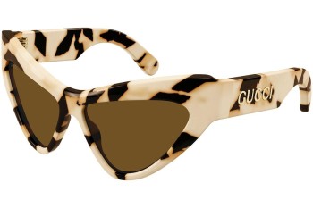 Sunčane naočale Gucci GG1294S 003 Cat Eye Havana