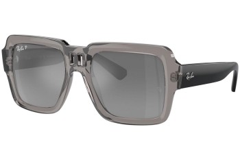 Sunčane naočale Ray-Ban RB4408 672582 Polarized Kvadratni Sivi