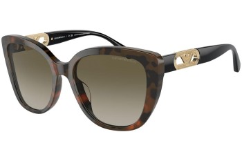 Sunčane naočale Emporio Armani EA4214U 60608E Cat Eye Havana