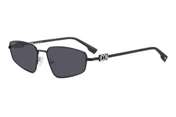 Sunčane naočale Dsquared2 ICON0015/S 807/IR Pravokutan Crni