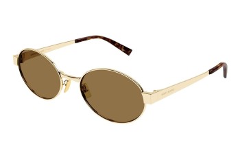 Sunčane naočale Saint Laurent SL692 004 Okrugao Zlatni