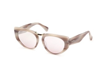 Sunčane naočale Max Mara MM0093 60G Cat Eye Bež