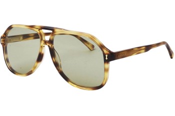 Sunčane naočale Gucci GG1042S 004 Pilotski Havana