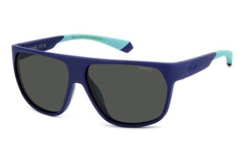 Sunčane naočale Polaroid PLD7053/S FLL/M9 Polarized Flat Top Plavi