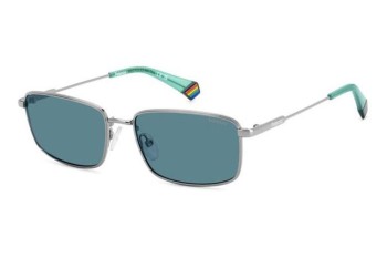 Sunčane naočale Polaroid PLD6227/S/X 6LB/C3 Polarized Pravokutan Srebrni