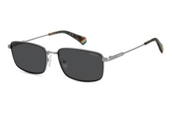 Sunčane naočale Polaroid PLD6227/S/X SVK/M9 Polarized Pravokutan Srebrni