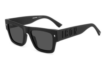 Sunčane naočale Dsquared2 ICON0021/S 003/IR Pravokutan Crni