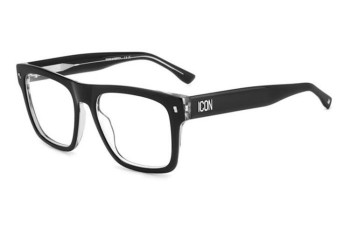 Naočale Dsquared2 ICON0018 7C5 Flat Top Crni