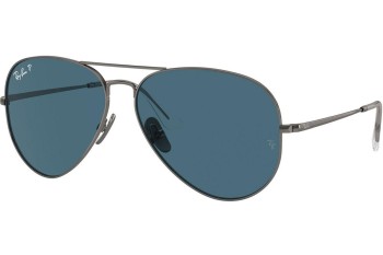 Sunčane naočale Ray-Ban RB8089 165/S2 Polarized Pilotski Srebrni