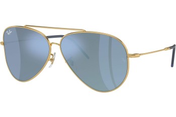 Sunčane naočale Ray-Ban Aviator Reverse RBR0101S 001/GA Pilotski Zlatni