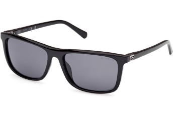 Sunčane naočale Guess GU00169 01D Polarized Kvadratni Crni