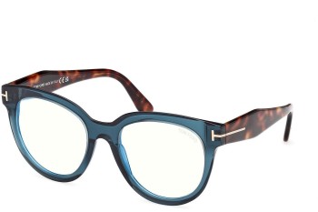 Naočale Tom Ford FT5987-B 092 Cat Eye Plavi