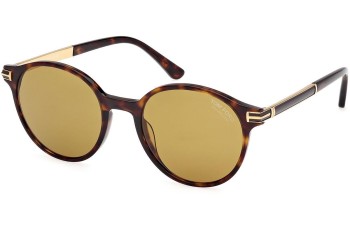 Sunčane naočale Tom Ford Araki FT1184 52H Polarized Okrugao Havana