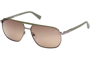 Sunčane naočale Timberland TB00027 06H Polarized Kvadratni Srebrni