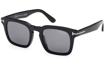 Sunčane naočale Tom Ford Dax FT0751 01D Polarized Kvadratni Crni