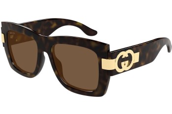 Sunčane naočale Gucci GG1688S 002 Kvadratni Havana