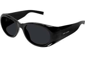 Sunčane naočale Saint Laurent SL736 001 Ovalni Crni