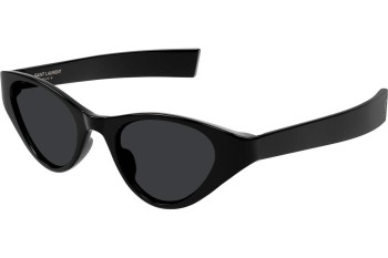 Sunčane naočale Saint Laurent SLM144 001 Cat Eye Crni