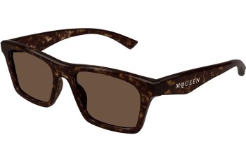 Sunčane naočale Alexander McQueen AM0472S 002 Kvadratni Havana