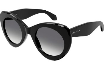 Sunčane naočale Azzedine Alaia AA0064S 002 Cat Eye Crni