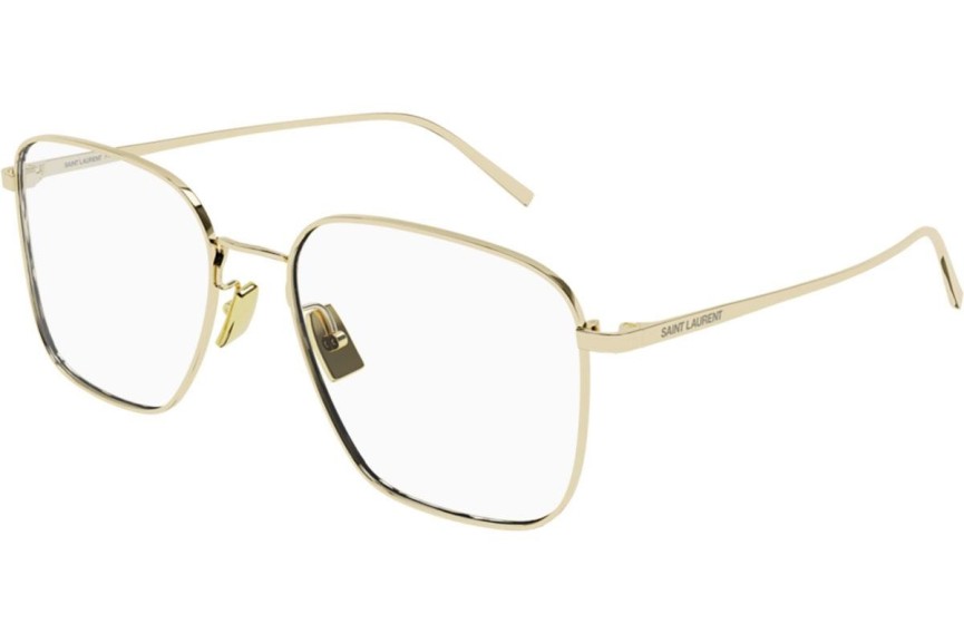 Naočale Saint Laurent SL491 003 Kvadratni Zlatni