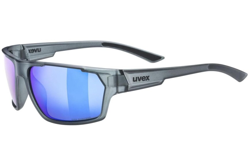 Sunčane naočale uvex sportstyle 233 P Smoke Mat S3 Polarized Pravokutan Sivi