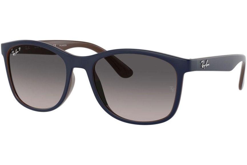 Sunčane naočale Ray-Ban RB4374 6601M3 Polarized Kvadratni Plavi