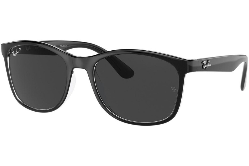 Sunčane naočale Ray-Ban RB4374 603948 Polarized Kvadratni Crni