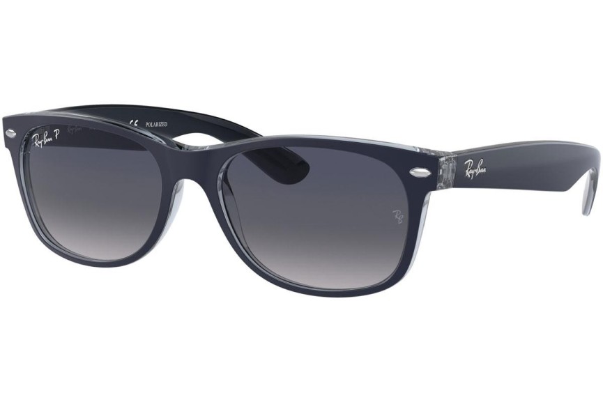 Sunčane naočale Ray-Ban New Wayfarer RB2132 660778 Polarized Kvadratni Plavi