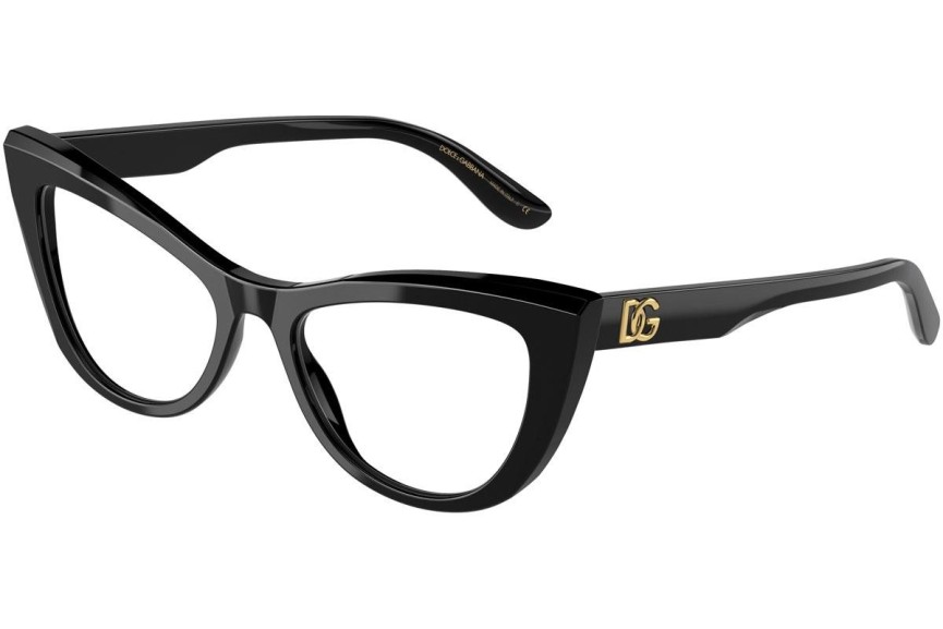 Naočale Dolce & Gabbana DG3354 501 Cat Eye Crni