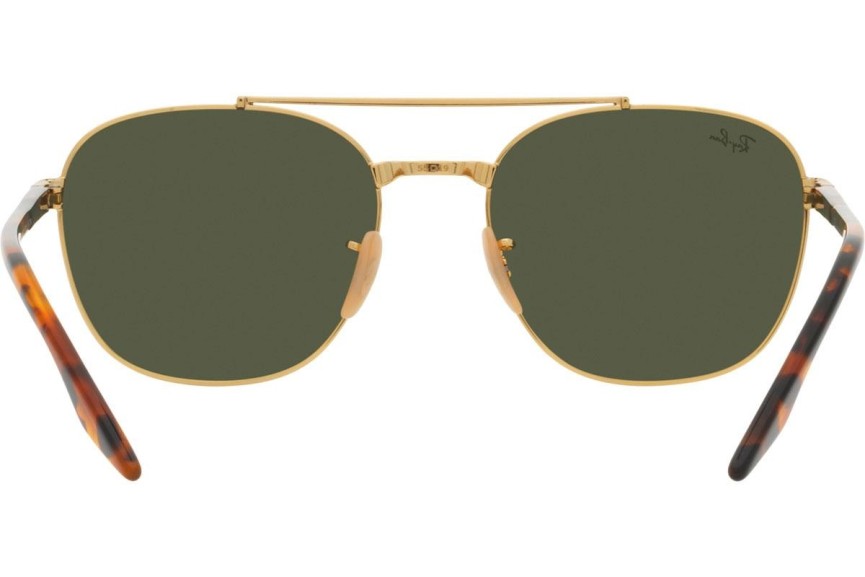 Sunčane naočale Ray-Ban RB3688 001/31 Kvadratni Zlatni