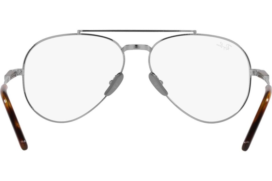 Naočale Ray-Ban Aviator Titanium Titanium Collection RX8225V 1224 Pilotski Srebrni