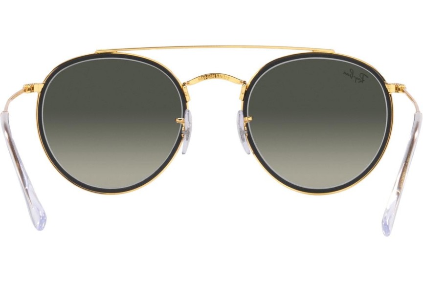 Sunčane naočale Ray-Ban Round Double Bridge RB3647N 923871 Okrugao Zlatni