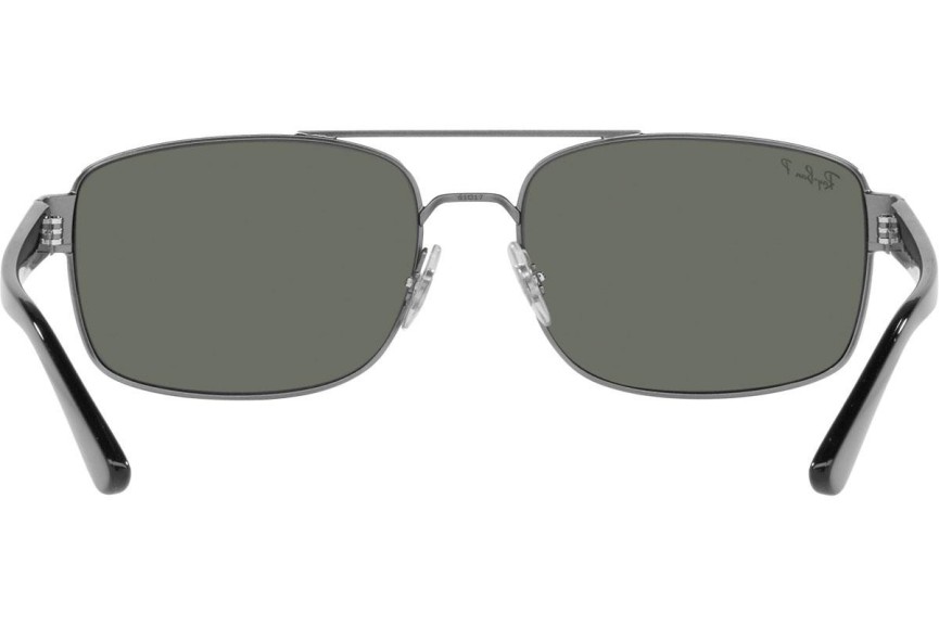 Sunčane naočale Ray-Ban RB3687 004/58 Polarized Pravokutan Srebrni