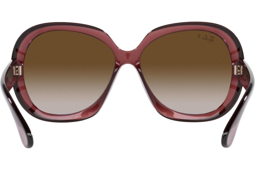 Sunčane naočale Ray-Ban Jackie Ohh II RB4098 6593T5 Polarized Oversize Smeđi