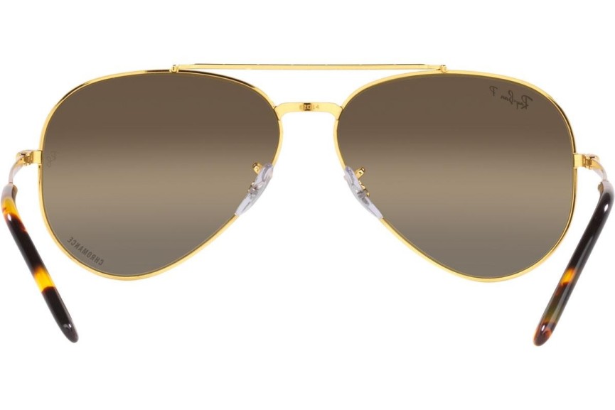 Sunčane naočale Ray-Ban New Aviator Chromance Collection RB3625 9196G5 Polarized Pilotski Zlatni