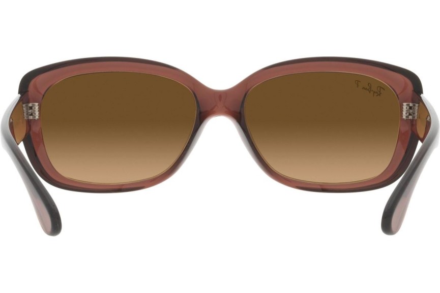 Sunčane naočale Ray-Ban Jackie Ohh RB4101 6593M2 Polarized Oversize Smeđi