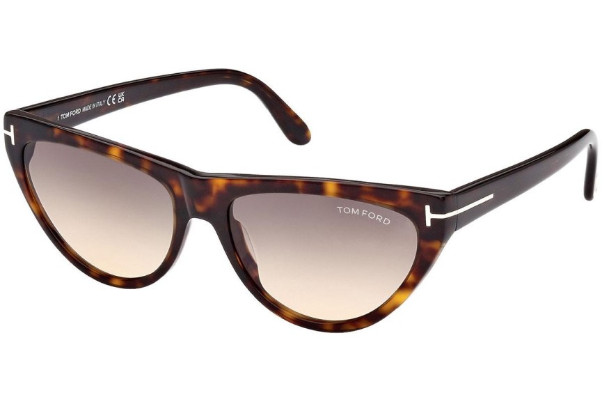 Sunčane naočale Tom Ford FT0990 52B Cat Eye Havana