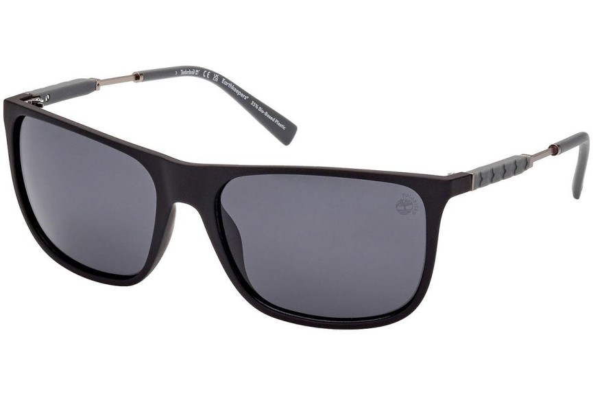 Sunčane naočale Timberland TB9281 02D Polarized Kvadratni Crni