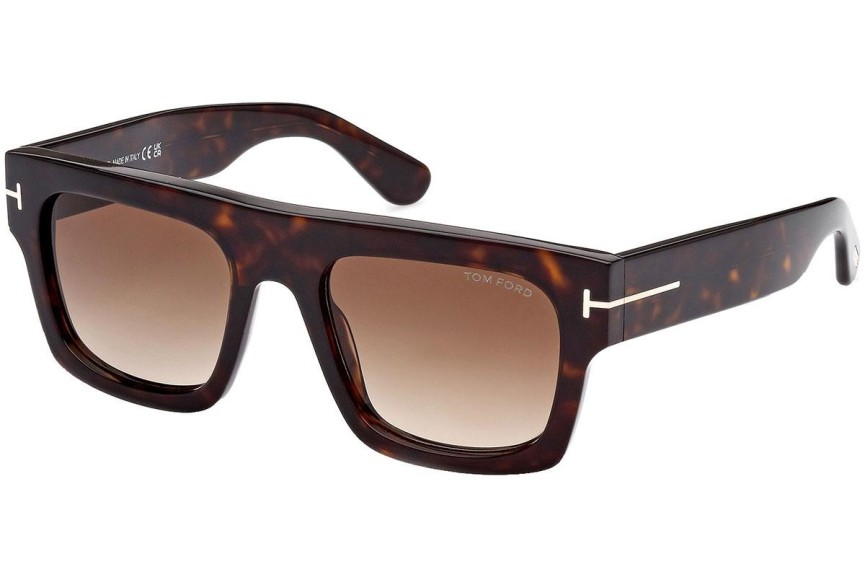 Sunčane naočale Tom Ford Fausto FT0711 52F Flat Top Havana