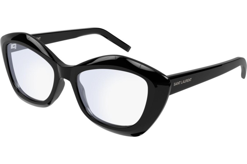 Naočale Saint Laurent SL68OPT 001 Cat Eye Crni