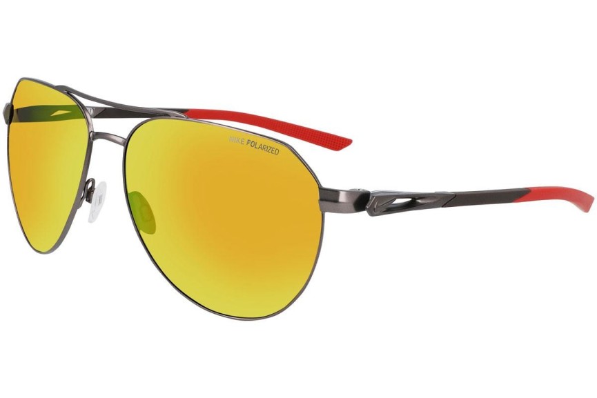 Sunčane naočale Nike Club Nine P DQ0922 933 Polarized Pilotski Srebrni