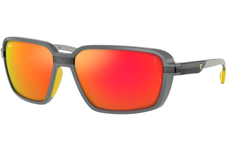 Sunčane naočale Ray-Ban Scuderia Ferrari Collection RB8360M F6726Q Pravokutan Sivi