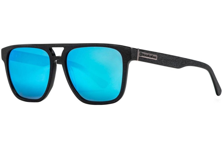 Sunčane naočale Horsefeathers Trigger AM080B Polarized Kvadratni Crni