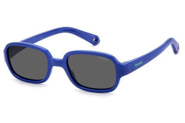 Sunčane naočale Polaroid Junior PLDK003/S PJP/M9 Polarized Ovalni Plavi