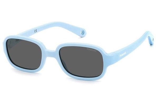 Sunčane naočale Polaroid Junior PLDK003/S MVU/M9 Polarized Ovalni Plavi