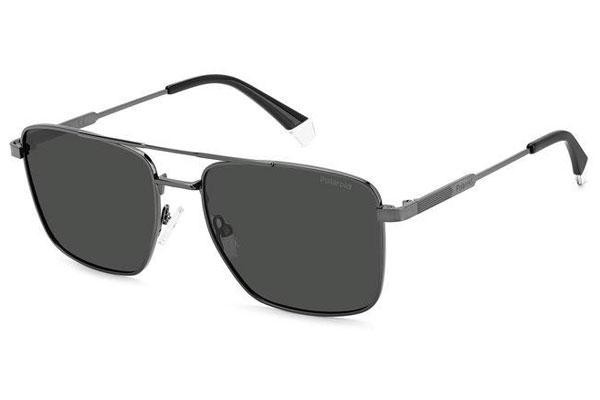 Sunčane naočale Polaroid PLD4134/S/X KJ1/M9 Polarized Kvadratni Sivi