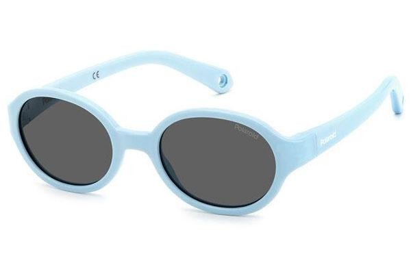 Sunčane naočale Polaroid Junior PLDK004/S MVU/M9 Polarized Ovalni Plavi